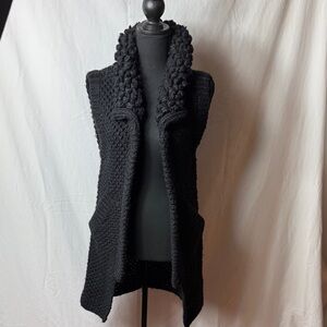 Mayle Black Wool Cardigan